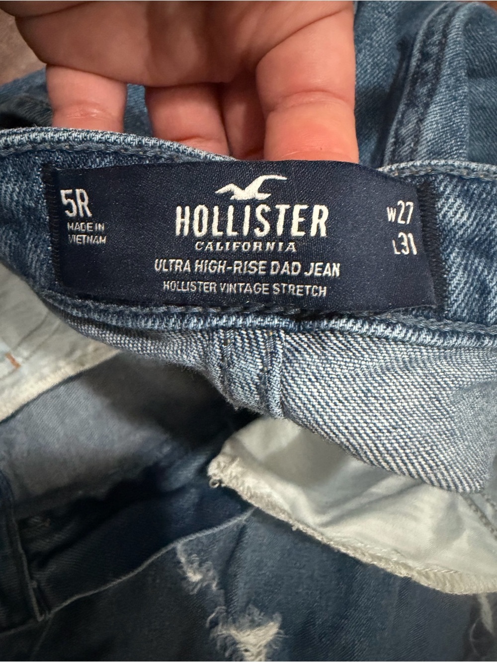 Hollister Women’s Relaxed Dad Jeans - Light Blue Denim